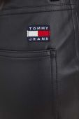 Штани Tommy Jeans жіночі колір чорний широке висока посадка (3515931)