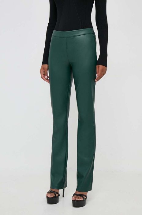 Штани Marciano Guess жіночі колір зелений пряме середня посадка