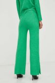 Штани з домішкою вовни Patrizia Pepe колір зелений пряме висока посадка