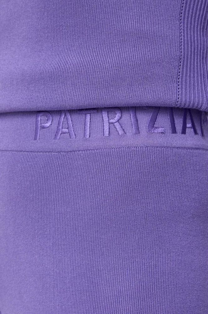 Спортивні штани Patrizia Pepe колір фіолетовий однотонні фото 4