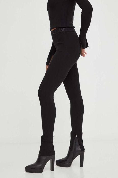 Спортивні штани Patrizia Pepe колір чорний однотонні