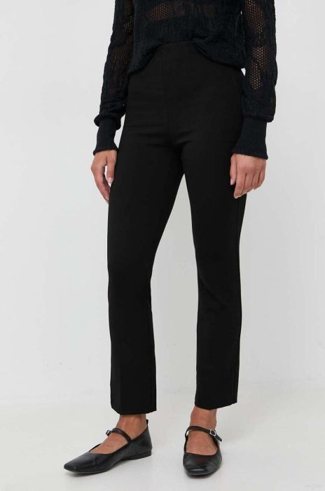 Штани Patrizia Pepe жіночі колір чорний облягаюче висока посадка (3534343)