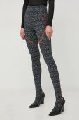Легінси Patrizia Pepe жіночі колір чорний візерунок (3691307)