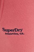 Спортивні штани Superdry колір рожевий однотонні