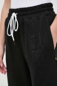 Спортивні штани Twinset колір чорний з аплікацією