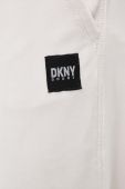Спортивні штани Dkny колір бежевий однотонні (3443099)