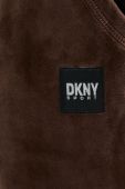 Спортивні штани Dkny колір коричневий однотонні (3447166)