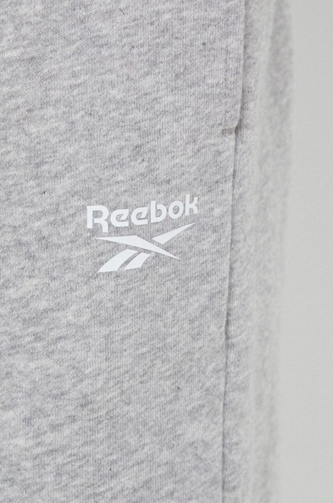 Спортивні штани Reebok колір сірий меланж (3555104) фото 5