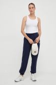 Штани Reebok жіночі колір синій однотонні