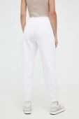 Спортивні штани Reebok колір білий однотонні