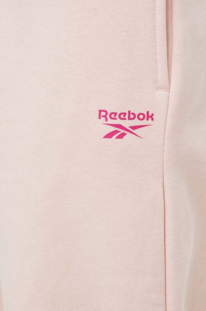 Спортивні штани Reebok колір рожевий однотонні (3542202) фото 3