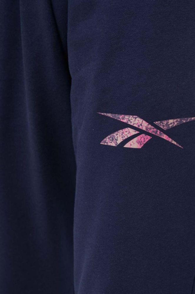 Спортивні штани Reebok MODERN SAFARI колір синій з принтом фото 4