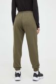 Спортивні штани Reebok колір зелений однотонні (3547480)
