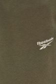 Спортивні штани Reebok колір зелений однотонні (3547480)
