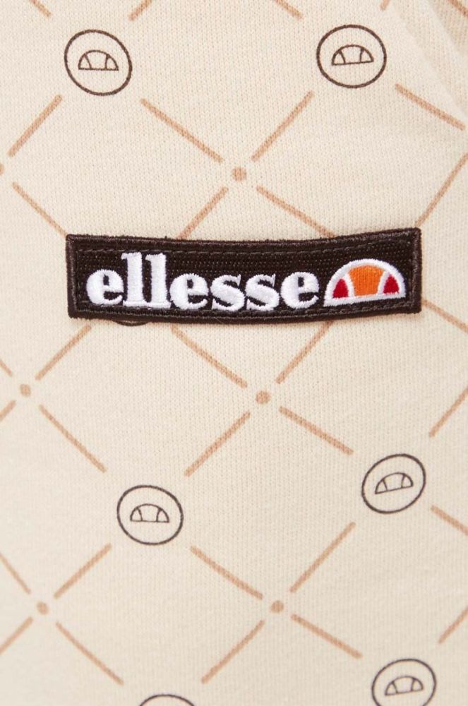 Спортивні штани Ellesse колір бежевий візерунок фото 4