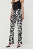 Штани Morgan жіночі кльош висока посадка колір барвистий (3486539)