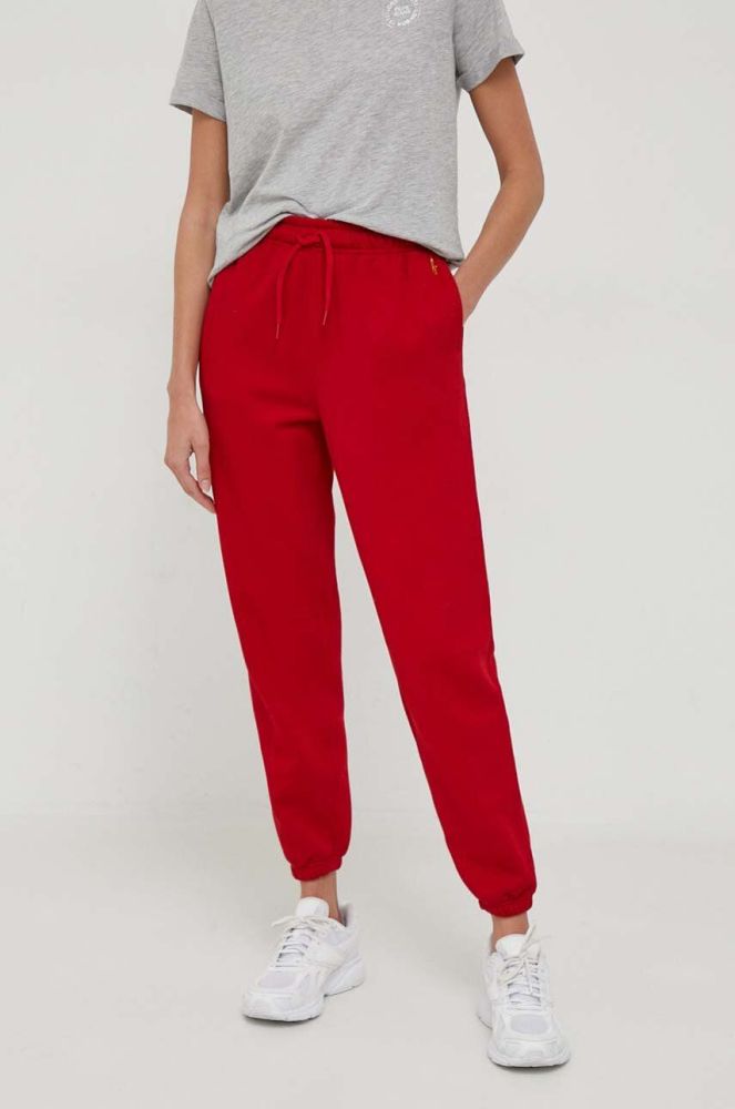 Спортивні штани Polo Ralph Lauren колір червоний однотонні