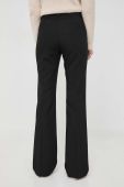 Штани MAX&Co. жіночі колір чорний пряме висока посадка (3676403)