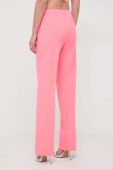 Штани MAX&Co. x Anna Dello Russo жіночі колір рожевий прямі висока посадка
