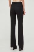 Штани Morgan жіночі колір чорний облягаюче висока посадка (3676411)