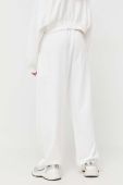 Бавовняні спортивні штани Miss Sixty колір білий однотонні