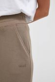 Спортивні штани Casall колір коричневий однотонні