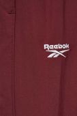 Спортивні штани Reebok Classic колір бордовий однотонні