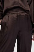 Штани AllSaints WP047Z CHARLI TROUSERS жіночі колір коричневий широкі середня посадка