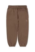 Дитячі спортивні штани Konges Sl?jd колір коричневий візерунок