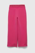 Дитячі спортивні штани Guess колір рожевий однотонні (3328232)