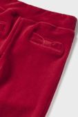 Дитячі вельветові штани Mayoral колір червоний однотонні