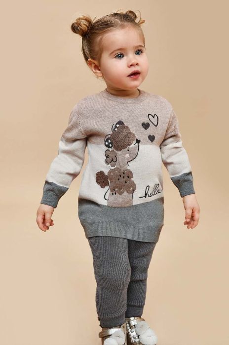 Легінси для немовлят Mayoral колір сірий однотонні