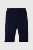 Штани для немовлят United Colors of Benetton колір синій однотонні (3391410)