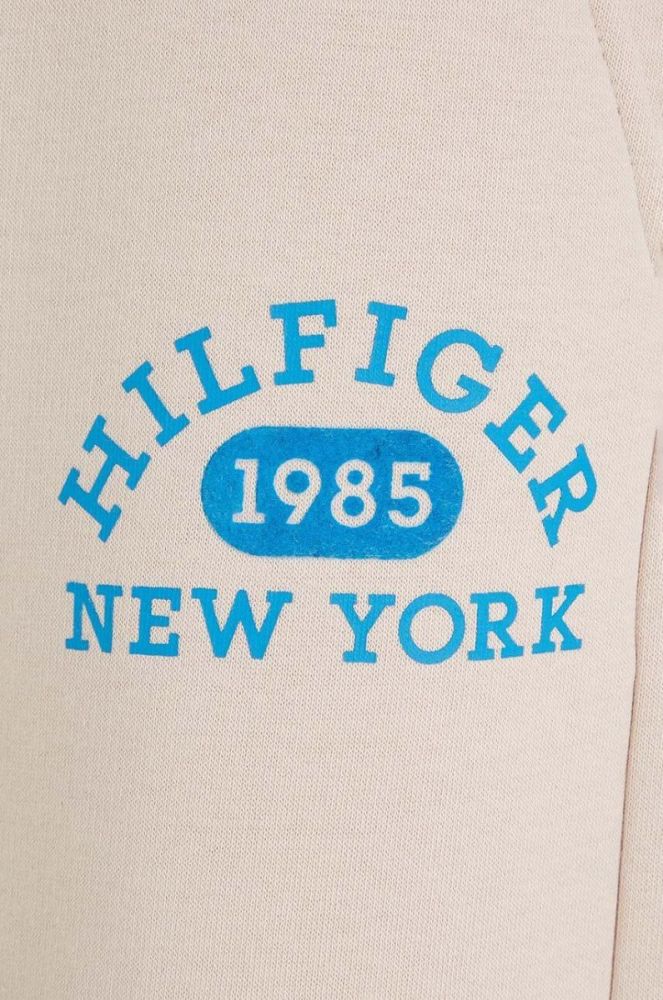 Дитячі спортивні штани Tommy Hilfiger колір бежевий однотонні (3501180) фото 3