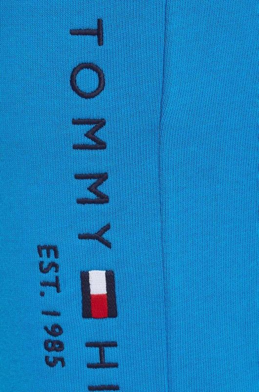 Дитячі бавовняні штани Tommy Hilfiger однотонні колір блакитний (3447237) фото 3