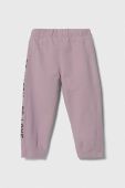Дитячі спортивні штани United Colors of Benetton колір фіолетовий з принтом (3421689)
