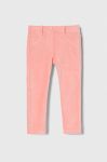 Дитячі штани United Colors of Benetton колір рожевий однотонні (3474581)