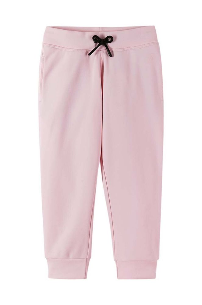Дитячі спортивні штани Reima Kahville колір рожевий однотонні