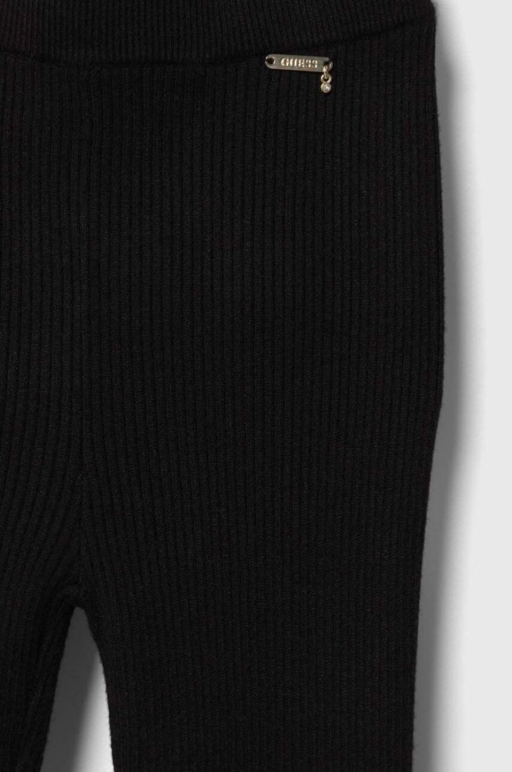 Дитячі штани Guess колір чорний однотонні (3591824)