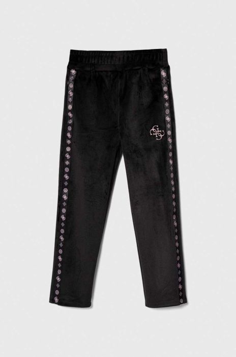 Дитячі спортивні штани Guess колір чорний з аплікацією (3602782)