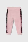 Дитячі бавовняні штани Guess колір рожевий візерунок (3606112)