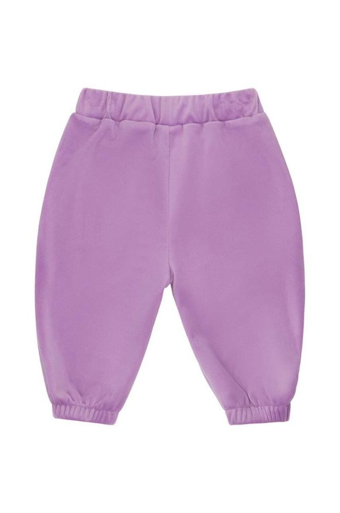 Дитячі спортивні штани Pinko Up колір фіолетовий з аплікацією фото 2
