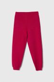 Дитячі спортивні штани United Colors of Benetton колір фіолетовий однотонні (3606130)