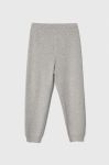 Дитячі спортивні штани United Colors of Benetton колір сірий однотонні (3606124)