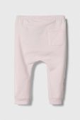 Дитячі спортивні штани United Colors of Benetton колір рожевий однотонні (3602840)