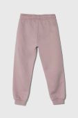 Дитячі спортивні штани United Colors of Benetton колір рожевий однотонні (3630204)