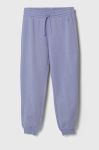 Дитячі спортивні штани United Colors of Benetton колір фіолетовий однотонні (3630209)