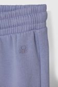 Дитячі спортивні штани United Colors of Benetton колір фіолетовий однотонні (3630209)
