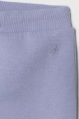 Дитячі спортивні штани United Colors of Benetton колір фіолетовий однотонні (3630251)