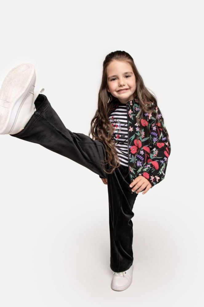 Дитячі спортивні штани Coccodrillo колір чорний однотонні (3538496) фото 7